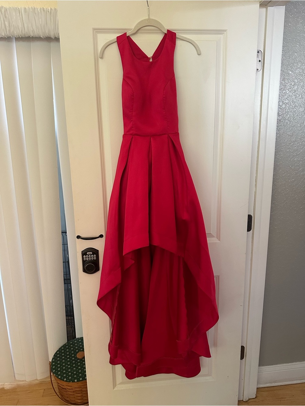 Ladies High-Low Satin Dress